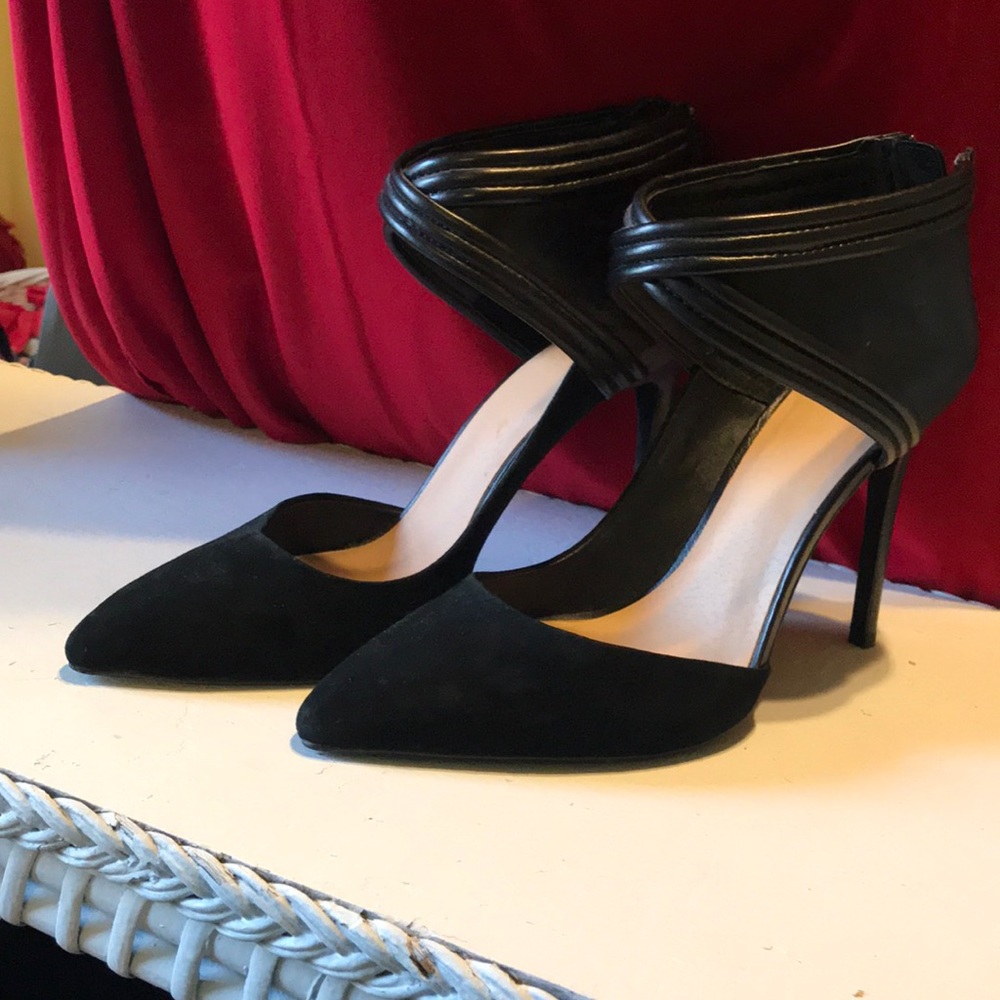 Hot leather and suede high heels by Joe’s Jeans